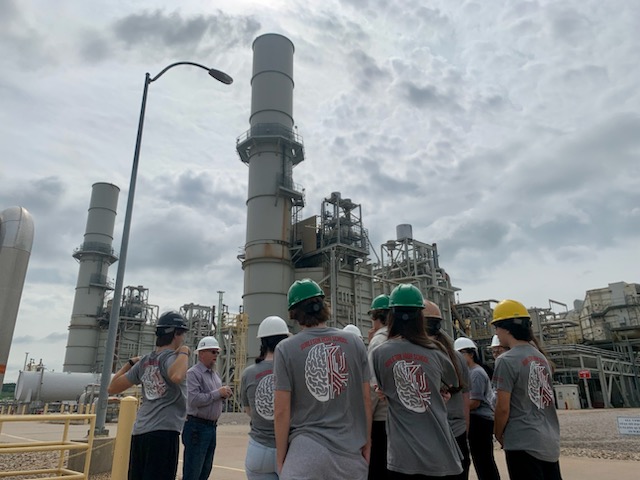 Burleson High School Students tour Luminant’s Midlothian Power Plant.